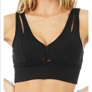 Alo United Long Bra Black